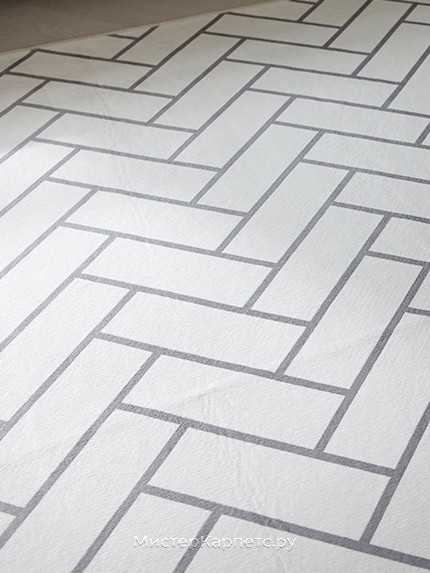 Круглый кремовый ковер с коротким ворсом Bellatrix