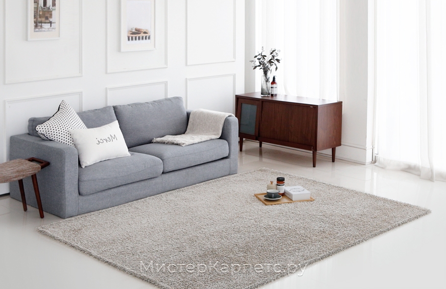 Бежевый ковер с ворсом Lordliness