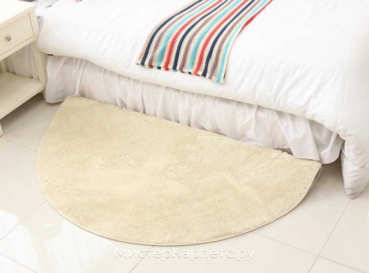Кремовый круглый ковер S-Pie