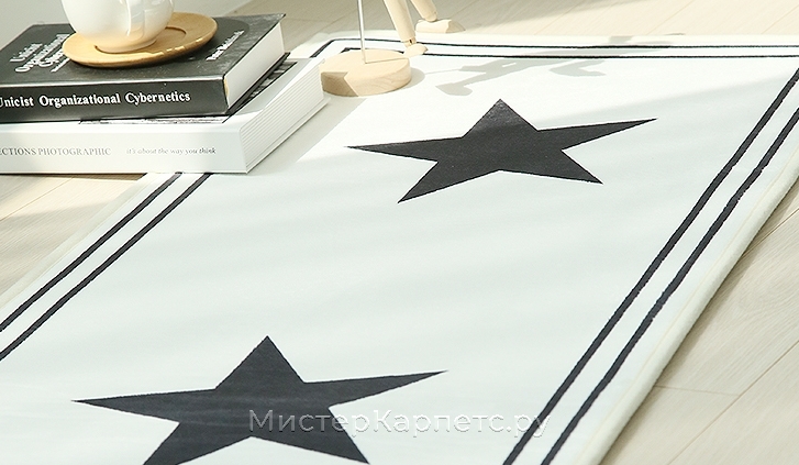 Набор ковриков с рисунком Star-K, белый