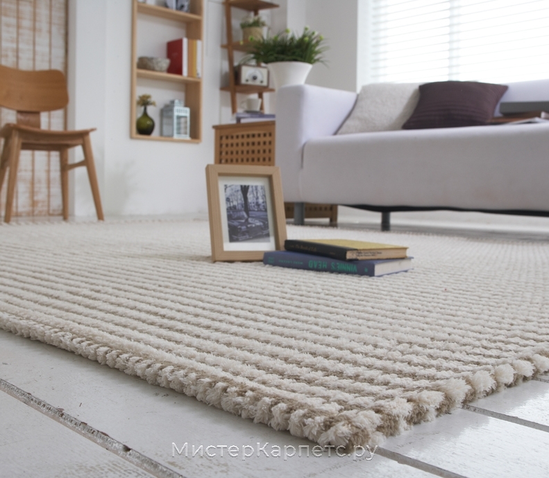 Хаки ковер с коротким ворсом Soft