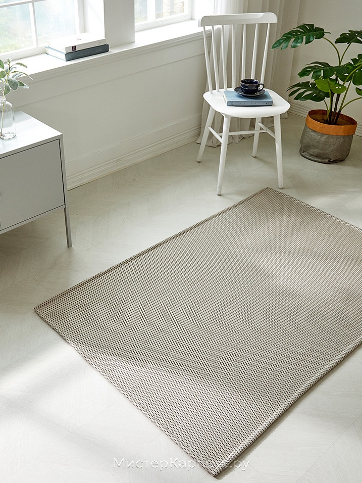 Безворсовый ковер в стиле минимализм Urban, бежевый
