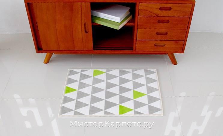 Коротковорсный коврик с рисунком Cuneate