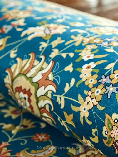 Ковер с коротким ворсом в классическом стиле Tapis, синий