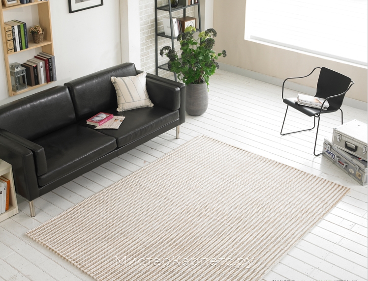 Бежевый коротковорсный ковер Aztec