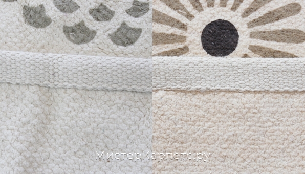 Светло-бежевый ковер с рисунком Freesia