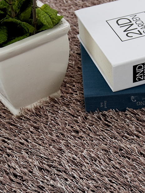 Круглый коричневый хаки ковер Cliff