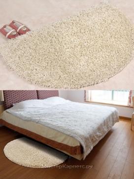 Кремовый прикроватный ковер Ruben