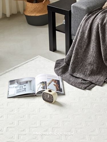 Белый ковер с коротким ворсом Breeze 3