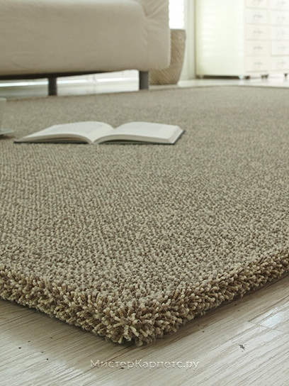 Хаки коричневый ковер с коротким ворсом Stucco