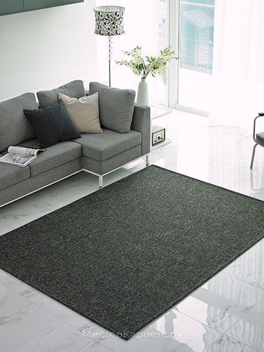 Темно-коричневый ковер без ворса Platage