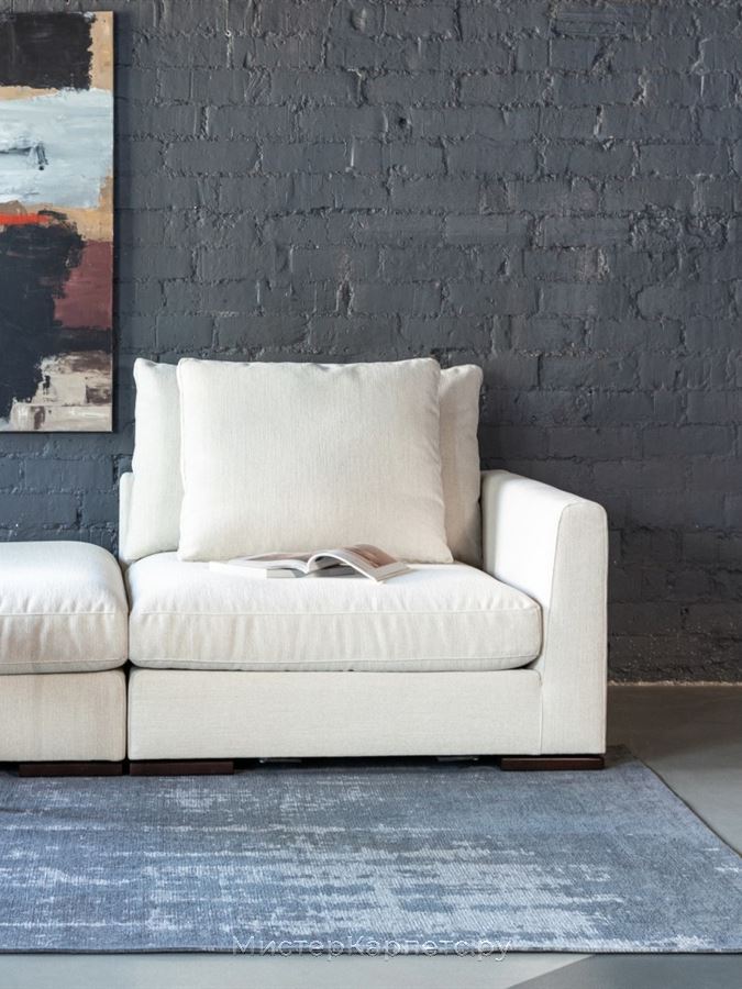 Безворсовый ковер с градиентом Soil Dark Gray