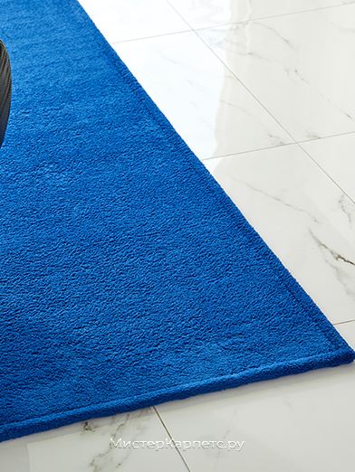 Синиый ковер коротковорсный ковер Century