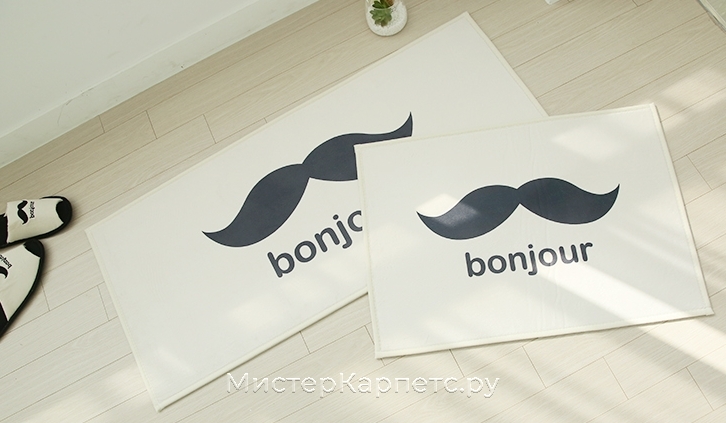 Набор белых ковриков Jour