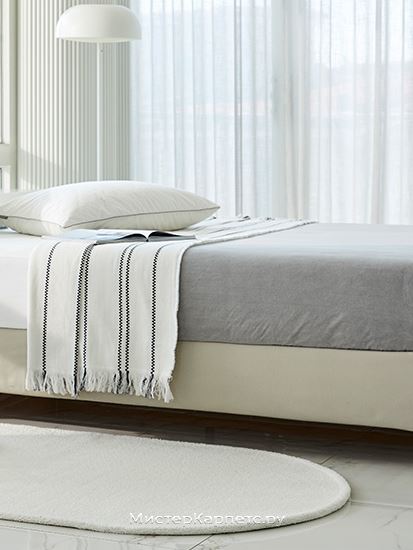 Овальный кремовый ковер с ворсом Century