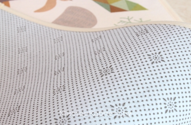 Белый коврик с рисунком Animalstori