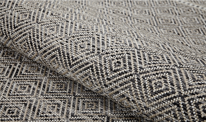 Черный ковер без ворса Retro classic