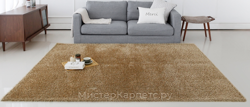 Коричневый ковер шегги Lordliness