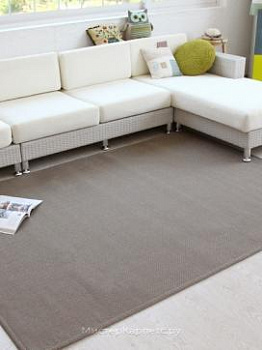 Безворсовый ковер Til, хаки