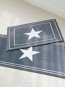 Коврики с рисунком Star-K, темно-серый