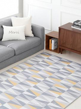 Ковер с серо-желтыми треугольниками Trail