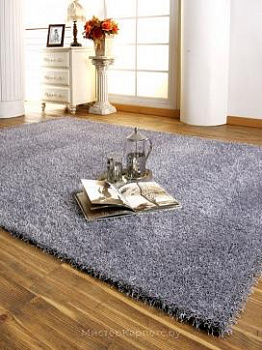 Серый ворсовый ковер DFor