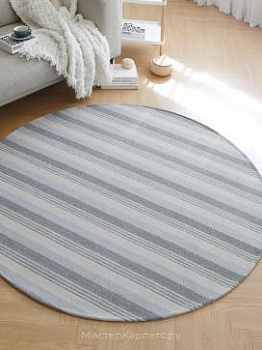 Круглый полосатый ковер Deren