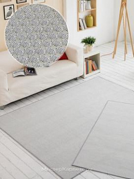 Серый ковер с рельефом Coco