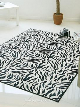 Ковер с коротким ворсом Zebra Outline
