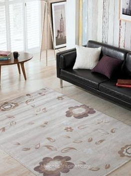Бежевый ковер с цветочным рисунком Sofia
