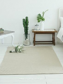 Безворсовый однотонный ковер Embroi