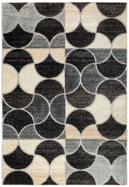 Серый ковер со средним ворсом Олимпос