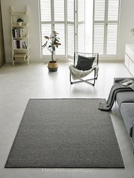 Ковер без ворса с узором Plrattan, коричнево-голубой