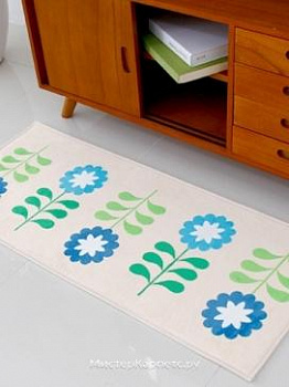 Коврик с цветочным рисунком Flw