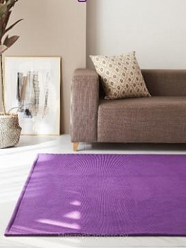 Фиолетовый хлопковый ковер без ворса Copop