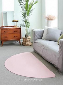 Розовый прикроватный коврик Coomi