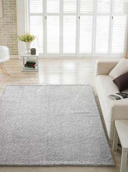 Серебристый ковер с длинным ворсом Tivolin