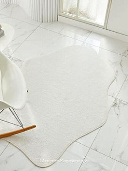 Кремовый фигурный ковер с ворсом Butterfly