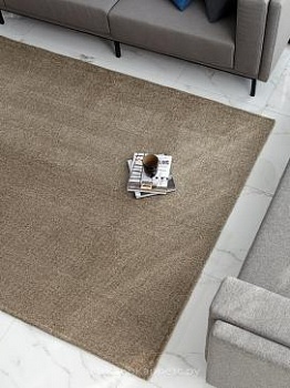 Коричневый ковер с коротким ворсом Cation