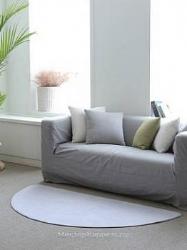 Серый прикроватный коврик с ворсом Coomi