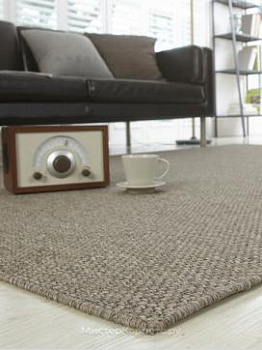 Коричневый безворсовый ковер Flat