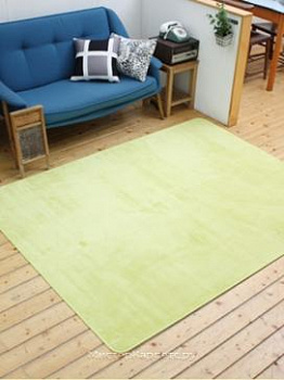 Лаймовый ковер с коротким ворсом Vivid