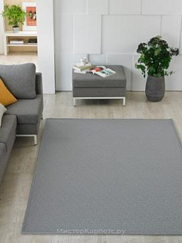 Серый ковер с рельефом Ballroom