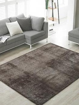 Темно-коричневый ковер с коротким ворсом Cation