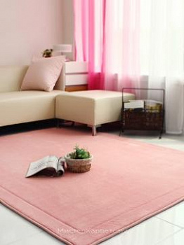 Ковер с пеной памятью формы R-Think, розовый