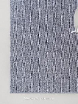Ковер в полоску с ворсом Common, синий