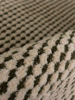 Круглый коричневый ковер Gera