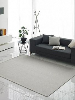 Ковер без ворса с сатиновым блеском Plrattan, кремовый хаки