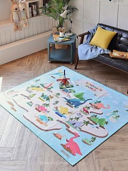 Детский ковер с динозаврами DTP