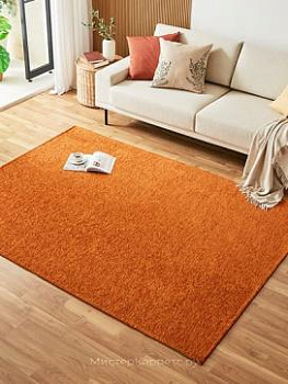 Оранжевый водонепроницаемый ковер без ворса Oasis